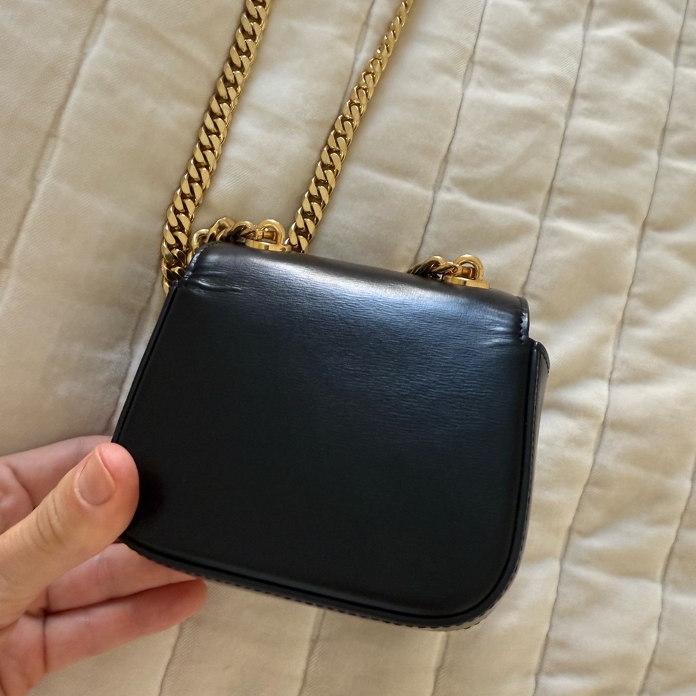 Celine Black and Gold Designer Women's Bag - Picture 8 of 11